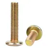 Tornillos para Muebles de Zinc Chapado en Color Cabeza Plana Hexagonal Invertida Tornillos Hexagonales Cabeza Redonda Plana Biselada Pernos de Fijación M6M8