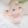 Calcinhas de Renda Estilo Japonês Puro Desejo Renda Sexy Calcinhas Sem Costura Femininas Cintura Média Calcinhas de Malha Respirável Femininas Que Moldam o Quadril