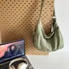 Bolso bandolera retro de mezclilla japonés para mujer 2024 nuevo bolso de mano estilo perezoso casual para el transporte diario bolso de hombro