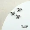Nueva Joyería de Arte para Uñas con Lazo Blanco Celebridad de Internet Lujo Accesible Zirconia Estéreo Accesorios de Pajarita Decoración de Uñas DIY