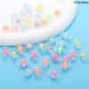 Acrílico Transparente Color Caramelo Flor Amor con Cuentas Cuentas DIY Accesorios para Joyería Pulsera Collar Cuentas Sueltas W334