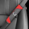 Comercio electrónico transfronterizo coche fibra de carbono cuero almohadilla para el hombro del coche cubierta cubierta de almohadilla para el hombro corona cinturón de seguridad freno de mano palanca de cambios