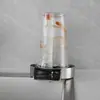 Lavador de Copos de Alta Pressão em Aço Inoxidável Pia de Cozinha Bacia para Vegetais Bar Cafeteria Limpeza Automática Pressionar Loja de Chá com Leite