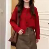 Estilo Nuevo de Otoño Estilo Suave Manga de Murciélago Suéter Holgado Chaqueta Moda para Mujer Cárdigan de Punto Chal Ropa Exterior