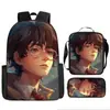Mochila Escolar Harry Potter de Tres Piezas Mochila Casual para Hombres y Mujeres Mochila para Estudiantes Impresa de Gran Capacidad Mochila para Exteriores