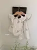 Jennybebe Verão Novo Estilo Coreano Ins Roupas de Irmã para Bebês Macacão Vestido Bordado de Alta Qualidade com Mangas Curtas Volantes