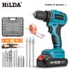 Hilda / Hilda Taladro Eléctrico Sin Escobillas de Fábrica 21V Taladro de Mano de Alta Potencia Taladro Eléctrico de Litio Destornillador para el Hogar