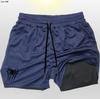 Pantalones de Playa Deportivos de Malla para Hombre Verano Doble Capa 2 en 1 Spider-Man Europeo y Americano Running Secado Rápido Impermeable