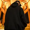 Sudadera con capucha de forro polar W11 Estilo Hong Kong Moderna para Hombre y Mujer, Corte Holgado, Top Oversized Estampado para Otoño e Invierno