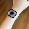 Hebilla en forma de U Correa de Cuero Genuino para Cintura Delgada Adecuada para Apple Watch iWatch 12ª Generación 11/10