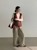 Tienda Insignia Shanghai Dan Nong/Chaleco Suéter de Cachemira para Mujer con Hilo Floral de Lana Capa Base 23352