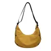 Bolso bandolera para mujer, estilo japonés, de tela, sencillo, para ir al trabajo, versátil, estilo de ropa de trabajo, ligero, casual, bolso tipo dumpling