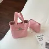 Bolso de mano de nicho estilo coreano para mujer, nuevo modelo 2026, bolso tipo cubo elegante y de lujo ligero, adecuado para ir al trabajo y uso casual, bolso cruzado con un bolso interior más pequeño