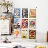 Caixa Exibidora de Cartas Star People Acrílico 9 Compartimentos Rack de Armazenamento de Caixas Surpresa Porta-Retrato Suporte Exibidor de Cartas Pop Mart