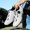 Nuevo juego de zapatillas con candado para bicicleta de carretera transfronterizo, zapatillas de ciclismo transpirables de suela dura para hombre, zapatillas de ciclismo dinámicas para bicicleta de montaña sin candado