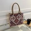 Bolso de viaje de gran capacidad para mujer, nuevo bolso de hombro de moda 2024, bolso de estudiante de estilo étnico, moderno