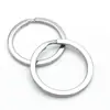 Llavero de Acero Inoxidable 304 Anillo Plano Pulido Anillo Plano Ferretería para Llaveros Llavero Accesorios para Joyería DIY Venta al por Mayor