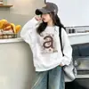 Sudadera para niña para primavera y otoño, ropa infantil elegante, suéter cálido con forro polar para bebé, sudadera de moda para salir