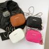 Bolso Pequeño Cuadrado Elegante de Color Sólido de Moda 2026 Nueva Moda Estético Cruzado para Mujer Bolso de Hombro Simple y Único