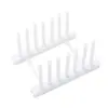 Bandeja de Drenagem para Pia de Cozinha Porta-Tampas de Panela Rack de Armazenamento de Tigelas Plásticas Rack de Drenagem para Armazenamento de Louças Rack de Armazenamento de Louças Removível Pia