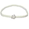 Cadena de cintura con perlas para mujer, elegante y decorativa, con diseño de flores, venta al por mayor.