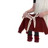 Suéter Vermelho Ankora Doce Xiaosi Ano Novo 2025 Outono e Inverno Camada de Xale Suéter Top Conjunto para Meninas