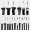 Set de Brochas de Maquillaje de 18 Piezas en Stock Transfronterizo, Brocha para Base, Brocha para Contorno de Cerdas Suaves, Brocha para Corrector, Brocha para Sombras de Ojos con Bolsa para Brochas