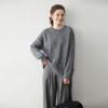 Tricô de Cashmere Pesado Estilo Preguiçoso Retrô! Tricô de Cashmere Espesso para Bebê Tricô Solto Feminino Tricô Torcido Solto
