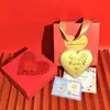 Popular Oro Puro 999 Exquisito de Gama Alta de Shuibei Regalo del Día de San Valentín Chino Declaración de Amor Regalo de Amor para Amigos Hombres y Mujeres Venta al por Mayor