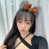 2021 Nuevo Estilo Europeo y Americano Halloween Accesorios para el Cabello para Niños Festival Actuación Sombrero de Calabaza Diadema para Bebé Tocado para Niñas