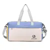 Nova Bolsa Casual de Moda para Fitness e Viagem Feminina Portátil Bolsa de Armazenamento para Embarque Separada para Seco e Molhado Bolsa de Bagagem para Viagens de Curta Distância