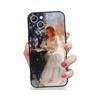 Adecuado para iPhone 15, hermosa funda para teléfono con pintura al óleo de chica europea y americana.