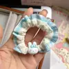 Diadema de encaje con diseño de conejito Miffy, scrunchie dulce y lindo para coleta con alta elasticidad