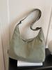 Bolsa de Mano Transfronteriza para Mujer, Gran Capacidad, Adecuada para Primavera y Verano, Se Puede Usar Cruzada, Nueva Bolsa de Tela Casual 2026, Bolso Tipo Dumpling para Estudiante Universitario