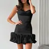 27 Ropa Europea y Americana Transfronteriza para Mujer Verano Nuevo Estilo Falda Plisada Sexy Vestido de Tirantes Ajuste Delgado Vestido Elegante Falda Corta