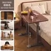 Escritorio de computadora de altura ajustable para dormitorio, uso doméstico, mesita de noche, escritorio móvil, escritorio de oficina simple, banco de trabajo de altura ajustable