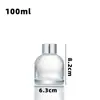 En Stock Botella de Aromaterapia Minimalista Nórdica Botella de Vidrio Transparente Botella Difusora de Fragancia para Interiores Botella Evaporativa Adorno Al Por Mayor