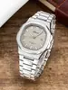 Reloj de Cuarzo de Negocios Transfronterizo Denvosi Reloj para Hombre Clásico Nautilus Reloj Luminoso Impermeable Correa de Acero Reloj para Hombre