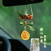 Decoración para Colgar en el Coche de Rodajas de Naranja, Adorno Seco para Colgar en el Coche, Colgante de Pared para la Paz y Buenos Deseos, Decoración de Naranja para Buenos Deseos