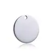 Amazon Transfronterizo Etiqueta Redonda de Acero Inoxidable Color Láser Impreso Material en Blanco Regalo Navideño Llavero de Metal Grabado