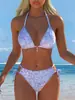 Bikini Sexy de Dos Piezas Transfronterizo Europeo y Americano Nuevo de Verano 2027 Traje de Baño de Moda para Mujer Ropa de Baño para Vacaciones en la Playa Mujer