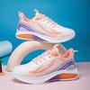 Zapatos de mujer tejidos con vuelo transfronterizo, nuevos zapatos de primavera para correr para estudiantes, transpirables y de moda, zapatillas ligeras con plataforma y cordones para mujer