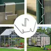 Clavos en forma de W, Hebillas en forma de Z, Clips de Fijación de Vidrio para Invernaderos tipo Casa de Flores de Acero Inoxidable, Ganchos de Acero Inoxidable para Invernaderos de Jardinería y Flores