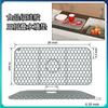 Protector de fregadero de silicona con diseño de gota de agua transfronterizo, almohadilla de aislamiento térmico, almohadilla de silicona para fregadero de cocina, anticolisión, antideslizante, con drenaje