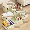 Armazenamento de mesa de diversos Caixa Lanche Brinquedo Organizar Armazenamento Caixa Dormitório doméstico Guarda-roupa Roupas de plástico Caixa de armazenamento