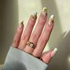 Unhas Vestíveis Transfronteiriças de Comércio Exterior, Adesivos de Unha de Aranha Preta Doce e Descolada Personalizados, Peças de Manicure Vestíveis, 24 Peças de Unhas Prontas