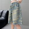 Pantalones de mezclilla para niñas Verano 2025 Nuevos Pantalones de verano para niñas Pantalones capri para niños Shorts de verano para niñas