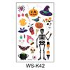 Pegatinas de Tatuaje de Halloween para Niños Caricaturas Lindas Pegatinas de Transferencia al Agua Accesorios para Fiestas Pegatinas de Tatuaje Impermeables y Resistentes al Sudor