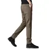 Pantalones casuales color caqui de alta gama italianos para hombre, nuevos pantalones rectos versátiles de corte slim para otoño e invierno 2026, de negocios