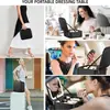 Estuche de Maquillaje Transfronterizo con Espejo, Estuche de Maquillaje Minimalista Urbano para Maquilladores al por Mayor, Estuche de Maquillaje de Lujo Ligero de Gama Alta con Espejo y Luz